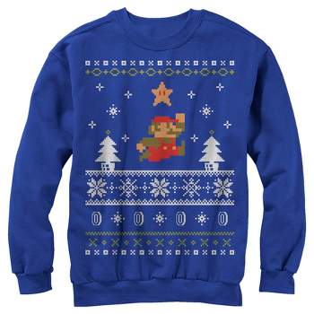 Men's Nintendo Mario Ugly Christmas Sweater Sweatshirt