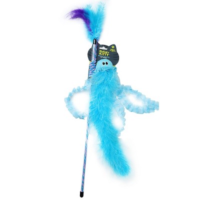 Quirky Kitty Jiggling Jellyfish Wand Cat Toy - Blue : Target