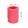 Unique Bargains Cotton Terry Cloth Tennis Basketball Working Out Running Wicking Air Permeable Sports Sweatbands 48 Pcs - 2 of 4