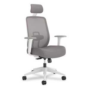 HON Altern Mesh Back Task Chair, 17.95 to 21.1 Seat Height, Gray Seat, Gray/White Back, White Base - 1 of 4