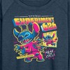 Women's - Disney - Lilo & Stitch Lightweight French Terry Wide Neck Long Sleeve Shirt - 2 of 4