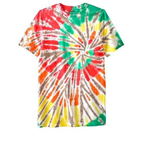 KingSize Men's Big & Tall Lightweight Tie-Dye Crewneck Tee 