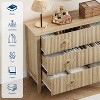 47.2-Inch Fluted 6-Drawer Wood Dresser Modern Chest of Drawers&Storage Organizer for Bedroom,Living Room,Hallway,Entryway - 3 of 4