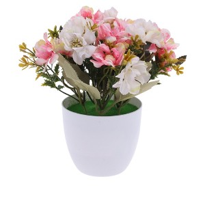 Unique Bargains Artificial Plants Autumn Cherry Blossoms Plastic 3.74"x3.74"x7.87" 1 Pcs - 1 of 4