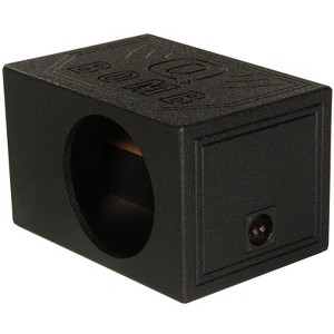 QPower QBOMB12VL Single 12" Vented Ported Car Subwoofer Sub Box Enclosure QBOMB - 1 of 4