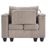 YOOCOZZ 37.4" Convertible Chaise Lounge Sofa Bed with USB Ports, Cup Holders, Phone Holder & Storage - 4 of 4