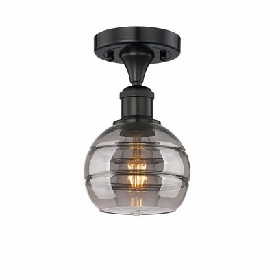 Rochester - 1 Light Semi-Flush Mount In Industrial Style-8 Inches Tall and 5.88 Inches Wide
