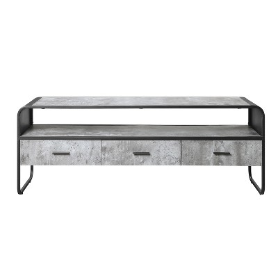 NicBex TV Stand with 3 Drawers and Open Shelves Modern Entertainment Center for Living Room, Bedroom