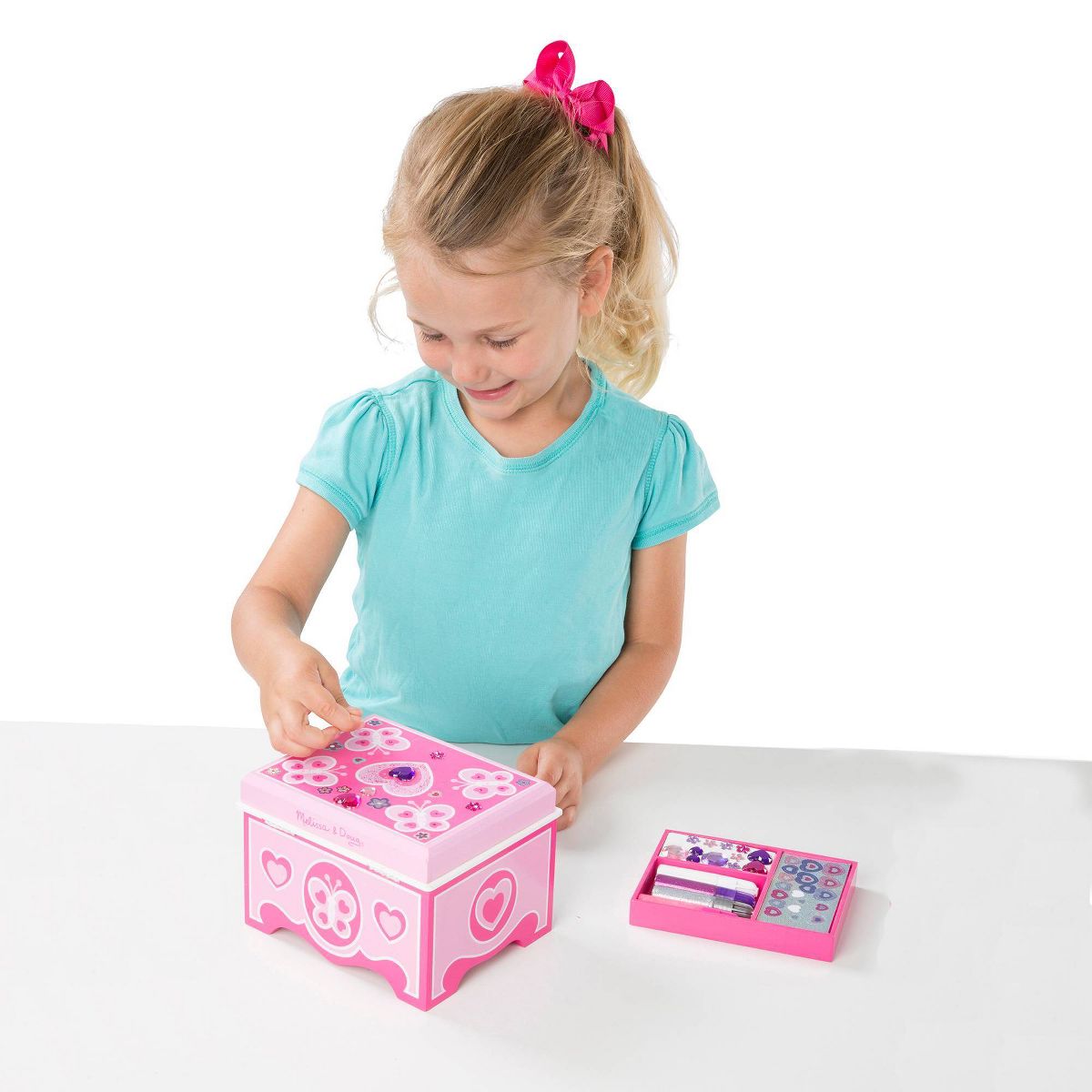 Melissa & Doug Created by Me! Jewelry Box Wooden Craft Kit - thumbnail 8