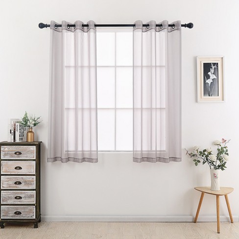 Short window clearance curtains