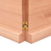 vidaXL Wall Shelf Light Brown 47.2 in.x15.7 in.x(0.8 in.-1.6 in.) Treated Solid Wood Oak - 4 of 4