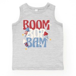The Juniper Shop Boom Bop Bam Firework Toddler Tank - 1 of 4