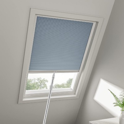Cordless Skylight Shades 100% Blackout (Blue, 12-51 Wide and 12-74 High)