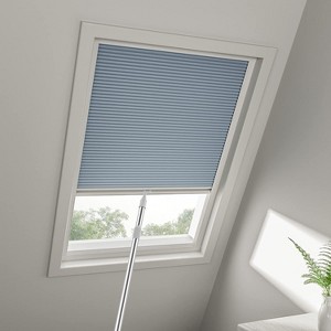 Cordless Skylight Shades 100% Blackout (Blue, 12-51 Wide and 12-74 High) - 1 of 3