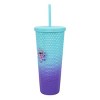 Disney Stitch Hearts & Flowers Blue Ombre 24 Oz Spiked Acrylic Tumbler - 4 of 4