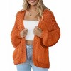 Clearlove Women's Cardigan Soft Pocketed Long Sleeves Casual Knitted Open Front Cardigans Lightweight Sweaters - 2 of 4