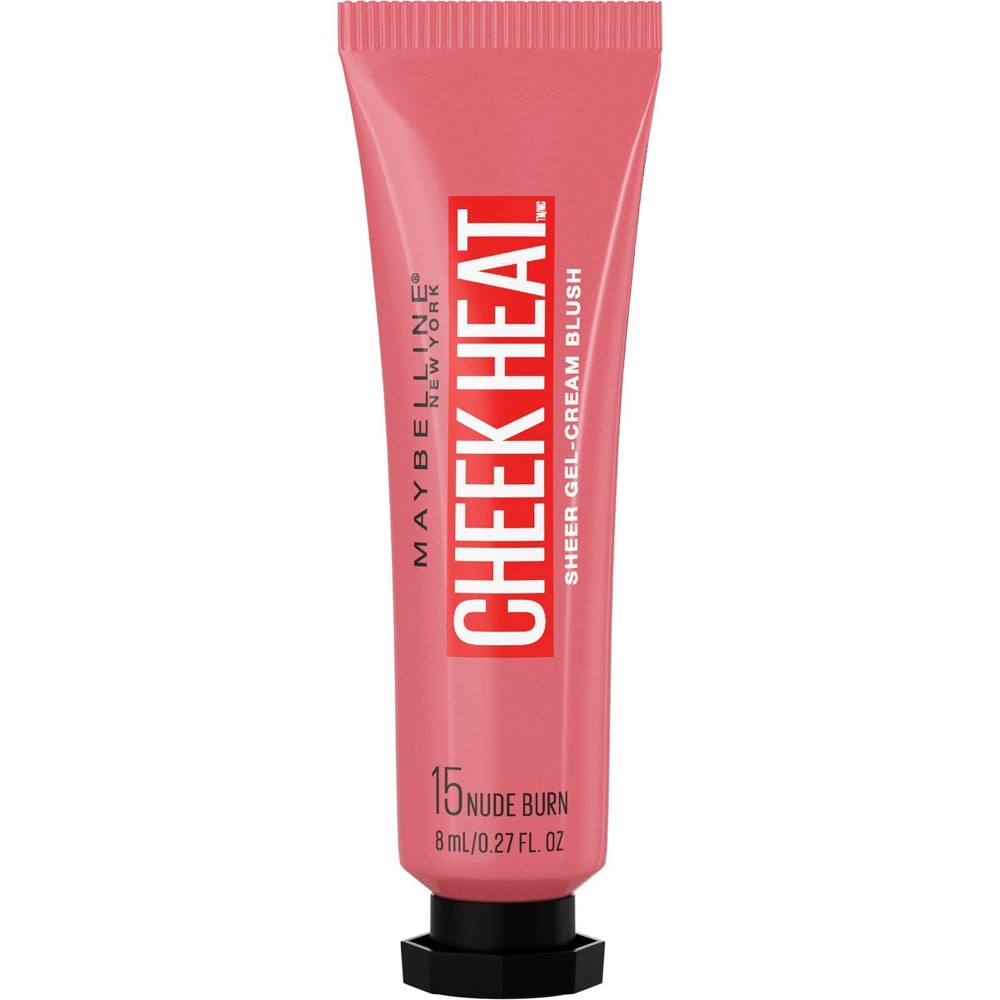 Photos - Other Cosmetics Maybelline MaybellineCheek Heat Blush Nude Burn - 0.27 fl oz: Gel-Cream Formula, Wate 