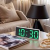 REGALWOVEN Digital Corded Electric Plastic Adjustable Brightness Alarm Clock 6.1"L x 0.9"W x 2.5"H 1 Pc - 2 of 4