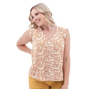 Aventura Clothing Women's Francesca Crepe Floral Print Top - 1 of 4