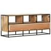 vidaXL TV Stand 43.3 in.x11.8 in.x17.7 in. Rough Mango Wood - 4 of 4