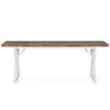 Resenkos Dining Table, Living Room Table,Wood Dining Table, Farmhouse 70.8" Kitchen Table for 6 People, & White - 4 of 4