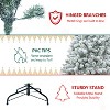Racxily 4FT Christmas Tree - 747 Tips, Red Berries & Pine Cones |Snow-Dusted Branches, Hinged Setup, Metal Stand | Natural Festive Holiday Décor - 4 of 4