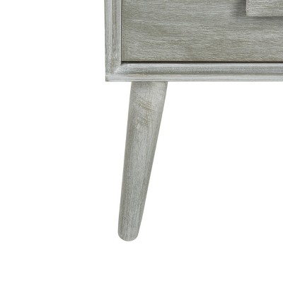 Pomona Slate Grey 3-Drawer Transitional Accent Table