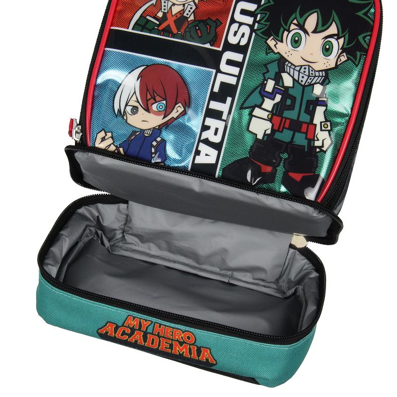 My Hero Academia Lunch Box Deku Bakugo Shoto Todoroki Plus Ultra Kids Lunch Bag Multicoloured, 4 of 7