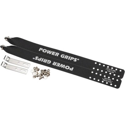Power Grips Extra Long (375mm) with Hardware, Black