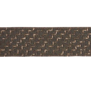 Decorative Blue Gold Wired Ribbon Polyester – Set of 2 Melrose - 1 of 3