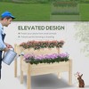 Gulches 34" Natural Two-Tier Raised Garden Bed for Vegetables, Herbs, and Flowers - 3 of 4