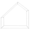 Twin Size Metal House Bed for Toddler Kids Teens Metal Frame Platform Bed with Roof for Bedroom Apartment White - 4 of 4