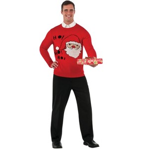 Rubie's Red Santa Sweater Adult Costume - 1 of 1