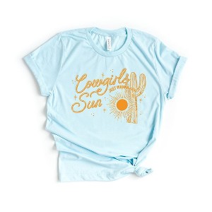 Simply Sage Market Women's Cowgirls Wanna Have Sun Short Sleeve Graphic Tee - 1 of 3