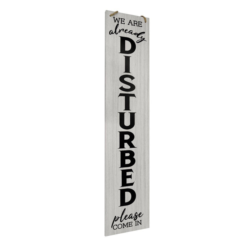 Photos - Garden & Outdoor Decoration Already Disturbed Happiness' Double Sided Hanging/Leaning Wall Sign - Amer