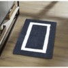 Hotel Bath Rug 100% Premium Cotton Tufted Two Tone Reversible Bathroom Rug, Soft & Water Absorbent, Machine Washable Bath Mat - 2 of 4
