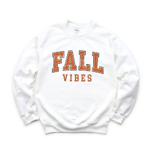 Simply Sage Market Women's Graphic Sweatshirt Fall Vibes Varsity Grunge - 1 of 4