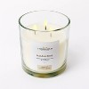 Clear Glass Masala Rose Candle White - Threshold™ designed with Studio McGee - image 3 of 4