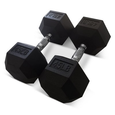 Holahatha Iron Hexagonal Cast Exercise Dumbbell Free Weights With