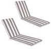 PAGED Outdoor Lounge Chair Cushion,74 in x 22 in,Breathable and UV Resistant,Fade Resistant Patio Cushion - 4 of 4