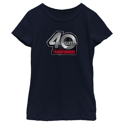 Girl's Transformers 40 Years Logo T-shirt : Target