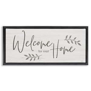 Stupell Industries Welcome To Our Home Country Sign, 25" x 11" - 1 of 4
