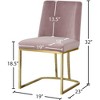 Meridian Furniture,Heidi Velvet Dining Chair, Set of 2 - 4 of 4