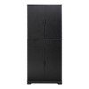 Okak Farmhouse Pantry Cabinet, Freestanding Tall Cabinet with 6 Door Shelves Adjustable, Storage Cabinet for Living Room, Dining Room, Kitchen, Black - 4 of 4