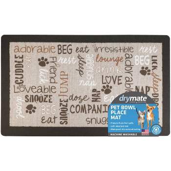 Drymate 2"x 20" Feeding Placemat for Cats and Dogs - Linen Tan