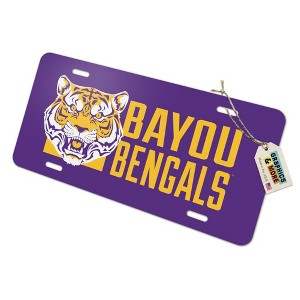 Graphics and More Bayou Bengals Fierce Tiger Novelty Metal Vanity Tag License Plate - 1 of 4