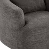 Sapphtopaz 360° Swivel Accent Chair with Pillow Boucle Upholstered Barrel Chair with Armrests Comfy Sofa Reading Chair for Living Room, Bedroom - 4 of 4