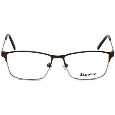 Esquire Designer Reading Glasses EQ1522 in Black 55mm with Case +0.25