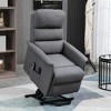 HOMCOM Electric Lift Recliner Massage Chair Vibration, Living Room Office Furniture - 3 of 4