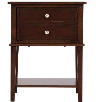 Passion Furniture Newton 2-Drawer Nightstand (28 in. H x 22 in. W x 16 in. D)